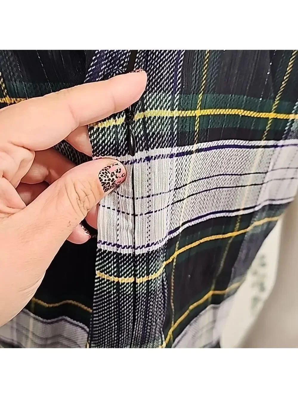 J Crew NEW Womens Size S Sleeveless Peplum Top Gilded Highland Tartan
